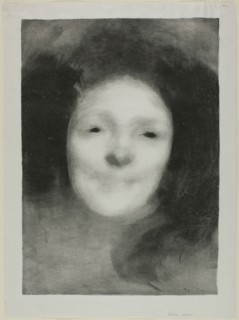 Elise Smiling, 1895. Creator: Eugene Carriere.