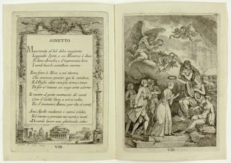Plate 8, from Nella Venuta, 1764. Creator: Franz Edmund Weirotter.