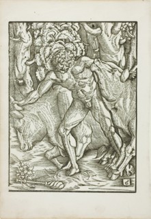 The Labors of Hercules: Capture of the Oxen of the Geryones in Erythia, c. 1528. Creator: Gabriel Salmon.