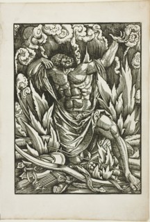 The Labors of Hercules: Hercules on the Pyre, c. 1528. Creator: Gabriel Salmon.
