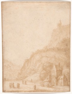 Landscape with Figures and Horses in the Foreground, 1638/87. Creator: Gillis Neyts.