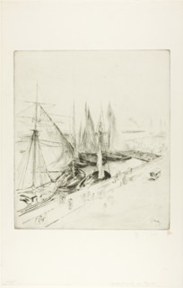 Fishing Boats of Tréport, 1903. Creator: Gustave Leheutre.