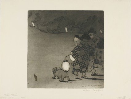 Fireflies, 1906. Creator: Helen Hyde.