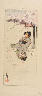 Cherry Snow, 1906. Creator: Helen Hyde.