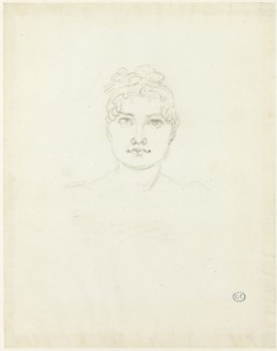 Sketch of a Woman's Head, c. 1810. Creator: Jacques-Louis David.