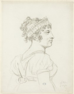 Bust of Caroline Bonaparte, Princess Murat, Queen of Naples, c. 1810. Creator: Jacques-Louis David.