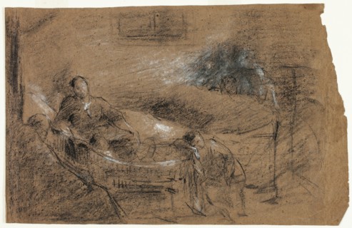 Deathbed Scene, n.d. Creator: Jean-Baptiste Carpeaux.