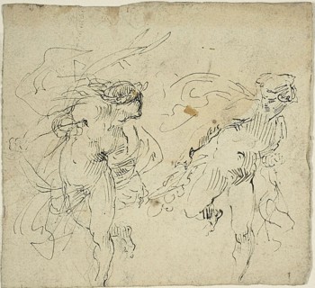 Two Running Male Figures, n.d. Creator: Jean-Baptiste Carpeaux.