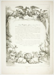 Biography Page from Oeuvres de J. B. Huet, 1796–99. Creator: Jean Baptiste Marie Huet.