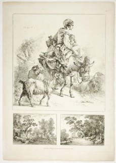 Plate Two of 38 from Oeuvres de J. B. Huet, 1796–99. Creator: Jean Baptiste Marie Huet.