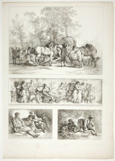 Plate 27 of 38 from Oeuvres de J. B. Huet, 1796–99. Creator: Jean Baptiste Marie Huet.