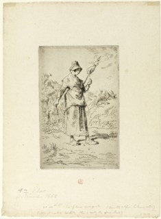 The Spinner, 1868–69. Creator: Jean Francois Millet.