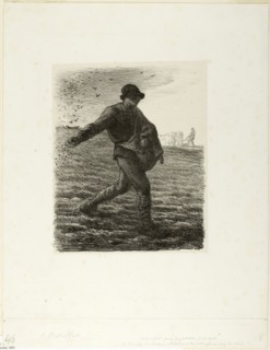 The Sower, 1851. Creator: Jean Francois Millet.