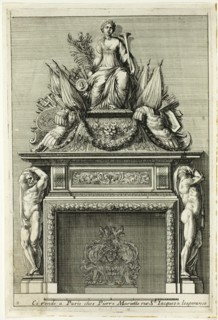 Chimneys in the Italian Manner, c. 1665. Creator: Jean le Pautre.