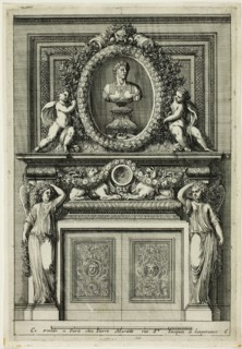 Chimneys in the Italian Manner, c. 1665. Creator: Jean le Pautre.