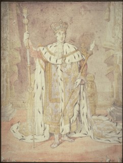 Charles X in his Coronation Robes, c. 1828. Creator: Jean-Auguste-Dominique Ingres.