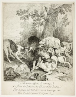 The Wolf at Bay, n.d. Creator: Jean-Baptiste Oudry.