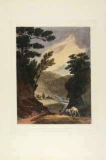 View Near the Schuylkill Falls, Pennsylvania, plate five of the first number of Picture..., 1819/21. Creator: John Hill.