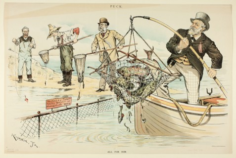 All for Him, published October 26, 1892. Creator: Joseph Keppler.
