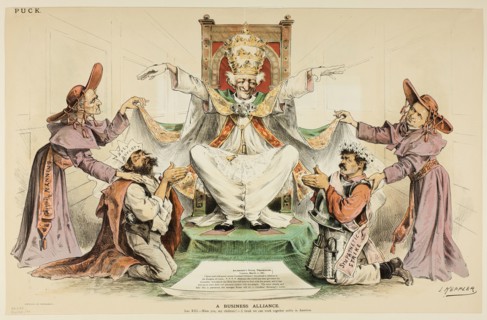 A Business Alliance, 1887. Creator: Joseph Keppler.