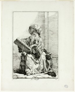 Le Moufti, plate ten from Caravanne du Sultan à la Mecque, 1748. Creator: Joseph-Marie Vien the Elder.