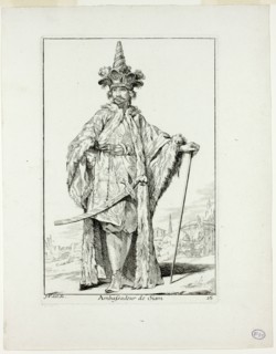 Ambassadeur du Siam, plate sixteen from Caravanne du Sultan à la Mecque, 1748. Creator: Joseph-Marie Vien the Elder.