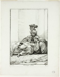 Eunuque Noir, plate 21 from Caravanne du Sultan à la Mecque, 1748. Creator: Joseph-Marie Vien the Elder.