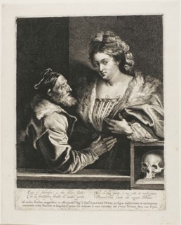 Titian and His Mistress, c. 1620. Creator: Lucas Vorsterman.