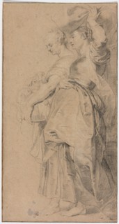 Lot's Daughters Fleeing Sodom, 1615/20. Creator: Lucas Vorsterman.