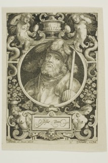 Joshua, plate four from The Nine Worthies, 1594, reworked second state. Creator: Nicolaes de Bruyn.