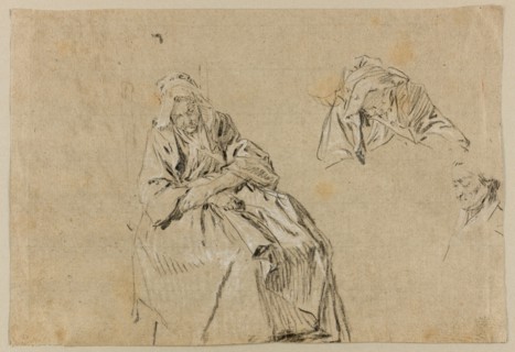 Study for Old Age, c. 1732. Creator: Nicolas Lancret.