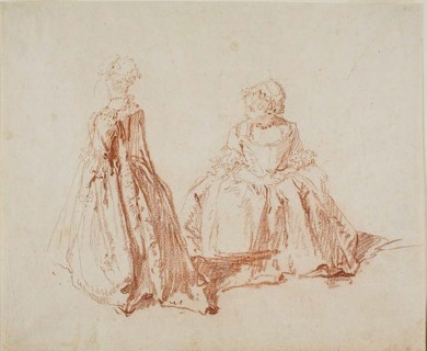 Study of Two Small Girls, c. 1725. Creator: Nicolas Lancret.