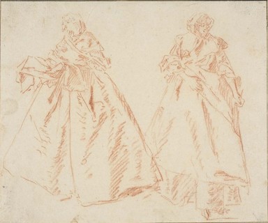 Two Standing Women, n.d. Creator: Nicolas Lancret.