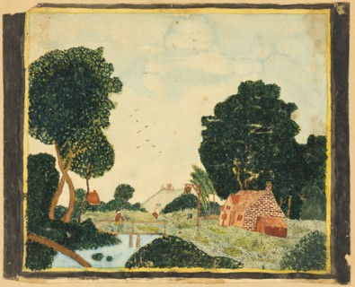 Landscape with an Inn and a Bridge, n.d. Creator: Orra Louise White.