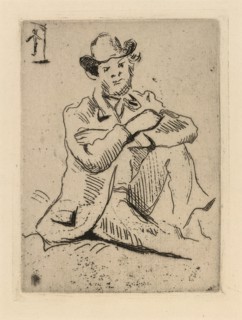 Guillaumin with the Hanged Man, 1873. Creator: Paul Cezanne.