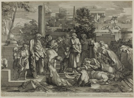 To Bury the Dead, from The Works of Mercy, 1656–57. Creator: Sébastien Bourdon.