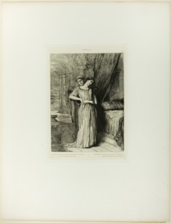 If I Do Die Before Thee, plate eight from Othello, 1844. Creator: Theodore Chasseriau.