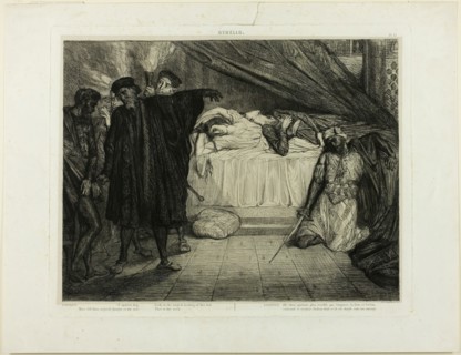 O Spartan dog, plate fifteen from Othello, 1844. Creator: Theodore Chasseriau.