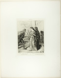 Therefore be Merry, Cassio, plate six from Othello, 1844. Creator: Theodore Chasseriau.