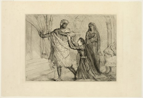 Away!, plate seven from Othello, 1844. Creator: Theodore Chasseriau.