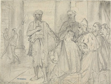 Othello's Speech to the Senators of Venice, c. 1844. Creator: Theodore Chasseriau.