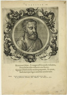 Portrait of Crateuas, published 1574. Creators: Unknown, Johannes Sambucus.