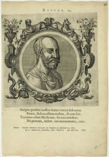 Portrait of Ruffus, published 1574. Creators: Unknown, Johannes Sambucus.