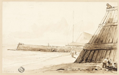 Stockade along Shore, n.d. Creator: Unknown.