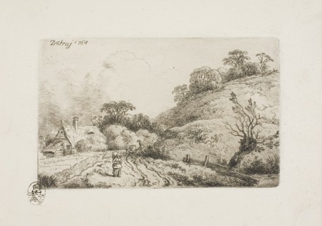 The Cornfield (Rembrandt Manner), 1764. Creator: Christian Wilhelm Ernst Dietrich.