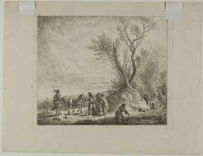 Wayfarer's Camp, 1730. Creator: Christian Wilhelm Ernst Dietrich.