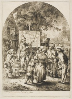 Ballad Singer at a Country Fair, n.d. Creator: Christian Wilhelm Ernst Dietrich.