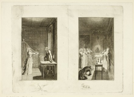 Illustration to Samuel Richardson's Clarissa, 1796. Creator: Daniel Nikolaus Chodowiecki.