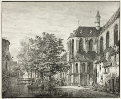 Parish Church at Boppard on the Rhine, 1822. Creator: Domenico Quaglio II.