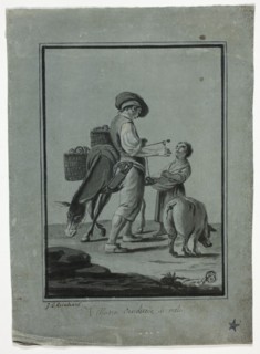Peasant Apple Peddler, n.d. Creator: Johann Christian Reinhart.